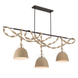 Minka-Lavery - 16067-860 - Three Light Linear Chandelier - Cordn - Dark Bronze