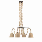 Minka-Lavery - 16066-860 - Four Light Pendant - Cordn - Dark Bronze