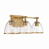 Minka-Lavery - 15023-791 - Three Light Vanity - Wynnfrost - Brushed Gold