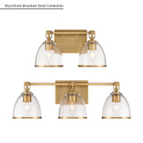 Minka-Lavery - 15023-791 - Three Light Vanity - Wynnfrost - Brushed Gold