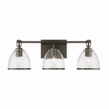 Minka-Lavery - 15023-749 - Three Light Vanity - Wynnfrost - Rustic Gun Metal