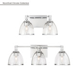 Minka-Lavery - 15022-77 - Two Light Vanity - Wynnfrost - Chrome