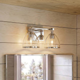Minka-Lavery - 15022-77 - Two Light Vanity - Wynnfrost - Chrome
