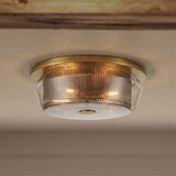 Minka-Lavery - 14014-732 - Four Light Flush Mount - Kiruna - Legacy Brass