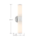 Minka-Lavery - 12062-77 - Two Light Wall Sconce - Voltelle - Chrome