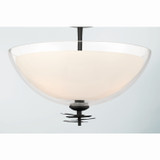 Minka-Lavery - 10255-899 - Three Light Semi-Flush Mount - Elowen - Dark Matte Black