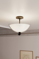 Minka-Lavery - 10255-899 - Three Light Semi-Flush Mount - Elowen - Dark Matte Black