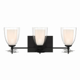 Minka-Lavery - 10253-899 - Three Light Vanity - Elowen - Dark Matte Black