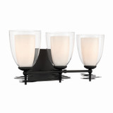 Minka-Lavery - 10253-899 - Three Light Vanity - Elowen - Dark Matte Black