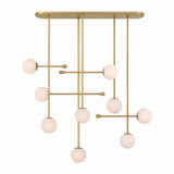 Minka-Lavery - 10149-732 - Nine Light Linear Chandelier - Ursolus - Legacy Brass