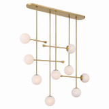 Minka-Lavery - 10149-732 - Nine Light Linear Chandelier - Ursolus - Legacy Brass