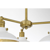 Minka-Lavery - 5138-799 - Three Light Chandelier - Downtown Edison - White And Soft Brass