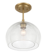 Minka-Lavery - 2725-732 - One Light Convertible Semi Flush/Pendant - Glint - Legacy Brass