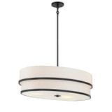 Minka-Lavery - 2449-66A - Four Light Pendant - Cascade - Coal