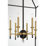 Minka-Lavery - 2106-726 - Six Light Pendant - Townhall - Coal And Soft Brass