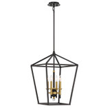 Minka-Lavery - 2103-726 - Four Light Pendant - Townhall - Coal And Soft Brass