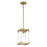 Minka-Lavery - 1456-695 - One Light Mini Pendant - Oro District - Soft Brass