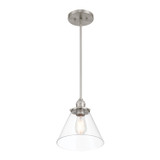 Minka-Lavery - 5686-84 - One Light Mini Pendant - Barwell - Brushed Nickel