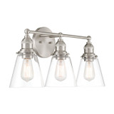 Minka-Lavery - 5683-84 - Three Light Vanity - Barwell - Brushed Nickel
