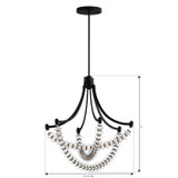 Minka-Lavery - 5646-899-L - LED Chandelier - Pearl - Dark Matte Black