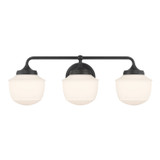 Minka-Lavery - 2573-899 - Three Light Vanity - Cornwell - Dark Matte Black