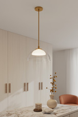 Minka-Lavery - 2036-732-L - LED Convertible Pendant/Semi-Flush - Halwynd - Legacy Brass