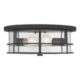 Minka-Lavery - 17647-899 - Two Light Flush Mount - Lorenth - Dark Matte Black