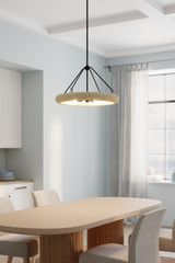 Minka-Lavery - 17115-860 - Five Light Pendant - Aeris - Dark Bronze