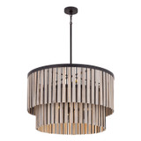 Minka-Lavery - 12455-860 - Six Light Pendant - Esbelta - Dark Bronze