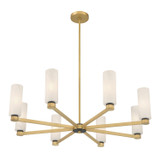 Minka-Lavery - 12328-876 - Eight Light Chandelier - Wexmere - Legacy Brass