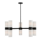 Minka-Lavery - 12129-899 - Ten Light Chandelier - Delgada - Dark Matte Black