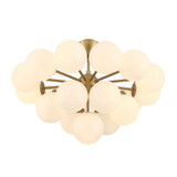 Minka-Lavery - 12079-732 - 19 Light Convertible Chandelier/Semi-Flush Mount - Lunara - Legacy Brass
