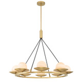 Minka-Lavery - 10388-876 - Eight Light Pendant - Olenne - Legacy Brass