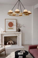 Minka-Lavery - 10388-876 - Eight Light Pendant - Olenne - Legacy Brass