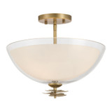 Minka-Lavery - 10255-732 - Three Light Semi-Flush Mount - Elowen - Legacy Brass