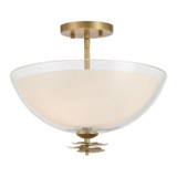 Minka-Lavery - 10255-732 - Three Light Semi-Flush Mount - Elowen - Legacy Brass