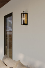 Minka-Lavery - 78501-877 - One Light Outdoor Wall Sconce - Aberdeen - Sand Coal Black