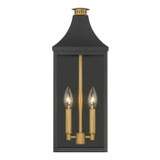Minka-Lavery - 78302-734 - Two Light Outdoor Wall Lantern - Hurstborne - Dark Matte Black