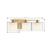 Minka-Lavery - 2063-732 - Three Light Vanity - Seville - Legacy Brass