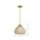 Minka-Lavery - 19416-732 - One Light Pendant - Elaris - Legacy Brass