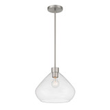 Minka-Lavery - 19414-84 - One Light Pendant - Elaris - Brushed Nickel