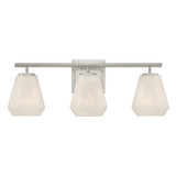 Minka-Lavery - 14373-84 - Three Light Vanity - Siena - Brushed Nickel