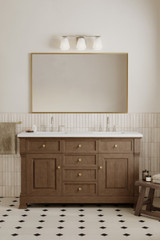 Minka-Lavery - 14373-84 - Three Light Vanity - Siena - Brushed Nickel