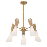 Minka-Lavery - 14265-732 - Five Light Chandelier - Vantrel - Legacy Brass