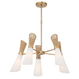 Minka-Lavery - 14265-732 - Five Light Chandelier - Vantrel - Legacy Brass