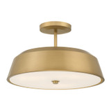 Minka-Lavery - 12625-732 - Three Light Semi-Flush Mount - Trellwyn - Legacy Brass