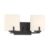Minka-Lavery - 12432-899 - Two Light Vanity - Mirelle - Dark Matte Black