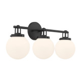 Minka-Lavery - 12013-899 - Three Light Vanity - Ortesa - Dark Matte Black