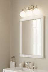 Minka-Lavery - 12013-84 - Three Light Vanity - Ortesa - Brushed Nickel