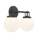 Minka-Lavery - 12012-899 - Two Light Vanity - Ortesa - Dark Matte Black